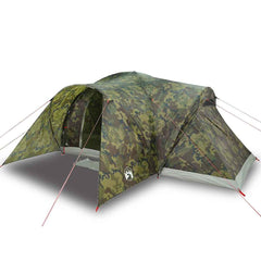 Family Tent Dome 6-Person Waterproof Width 494 cm Camouflage