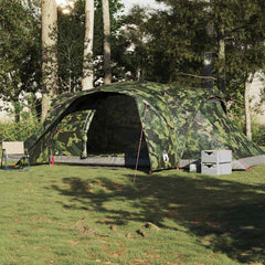 Family Tent Dome 6-Person Waterproof Width 494 cm Camouflage