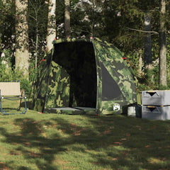 vidaXL Fishing Tent Camouflage Waterproof 3