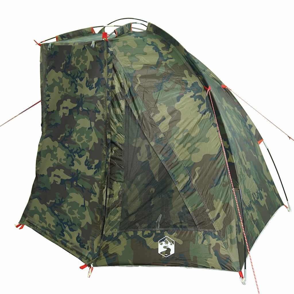 vidaXL Fishing Tent Camouflage Waterproof 4