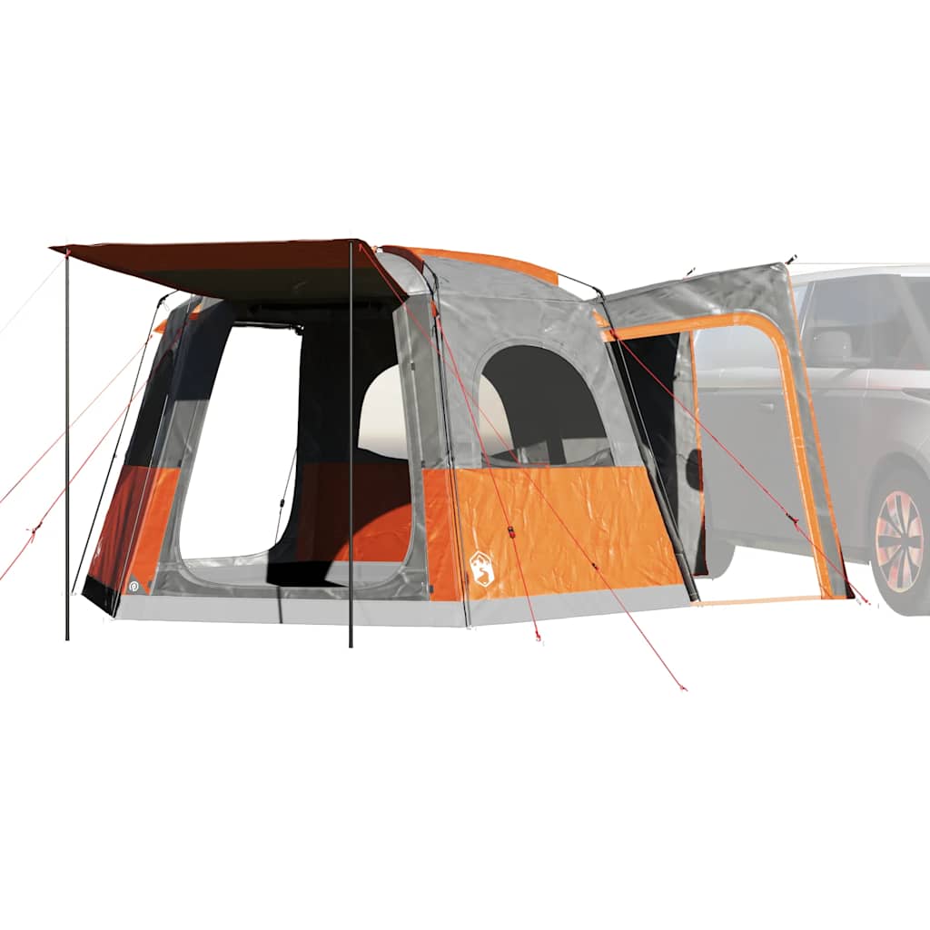 Car Tent 4-Person Waterproof Grey and orange