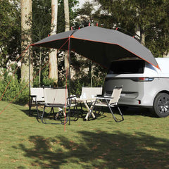 vidaXL Car Tent Grey and Orange Waterproof 3