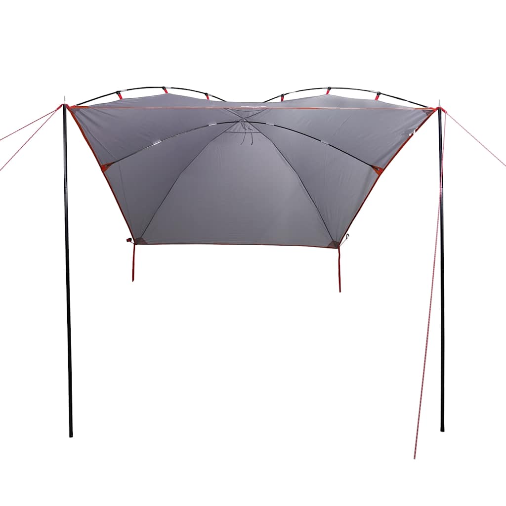 vidaXL Car Tent Grey and Orange Waterproof 4