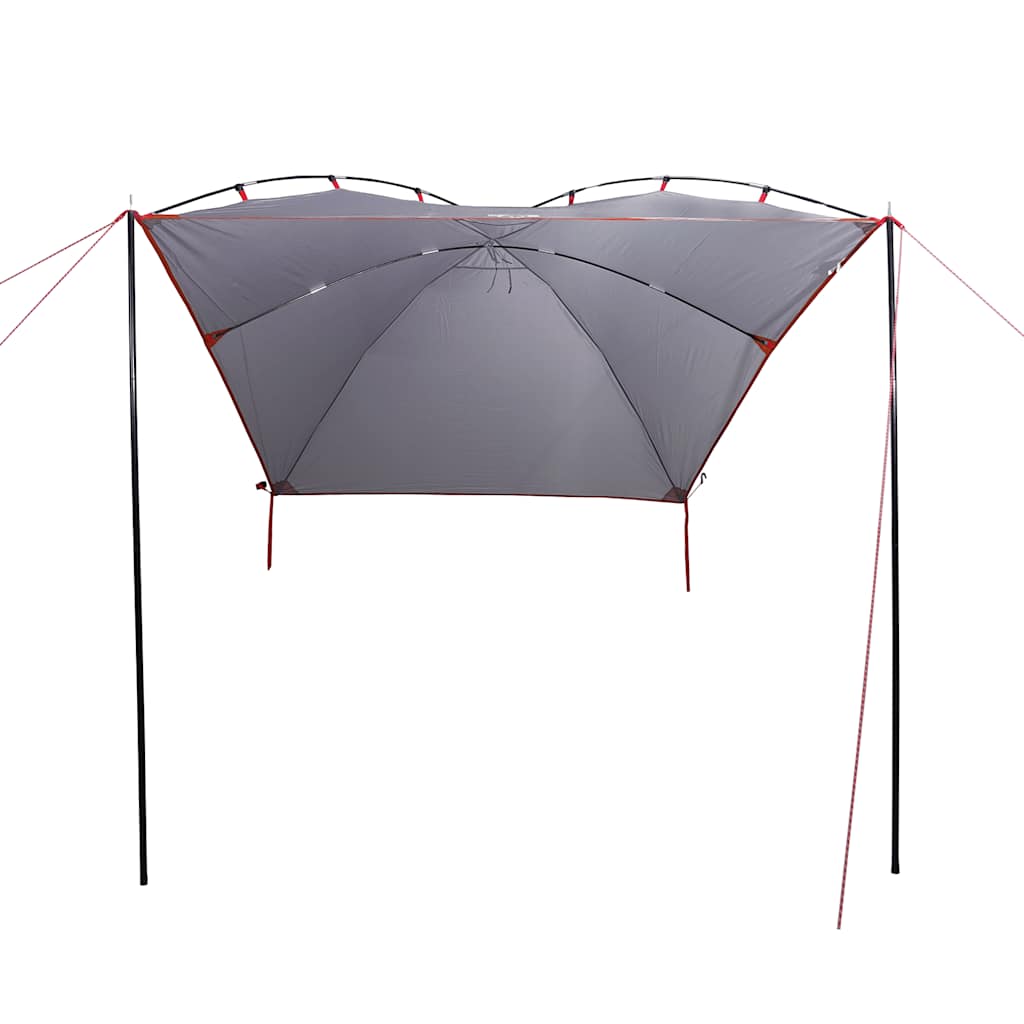 vidaXL Car Tent Grey and Orange Waterproof 4