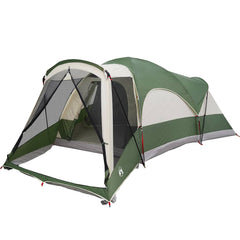 Family Tent Tunnel 8-Person Waterproof Green