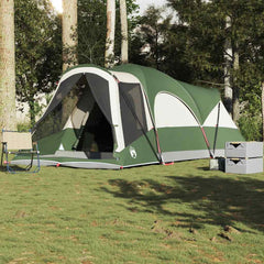 Family Tent Tunnel 8-Person Waterproof Green