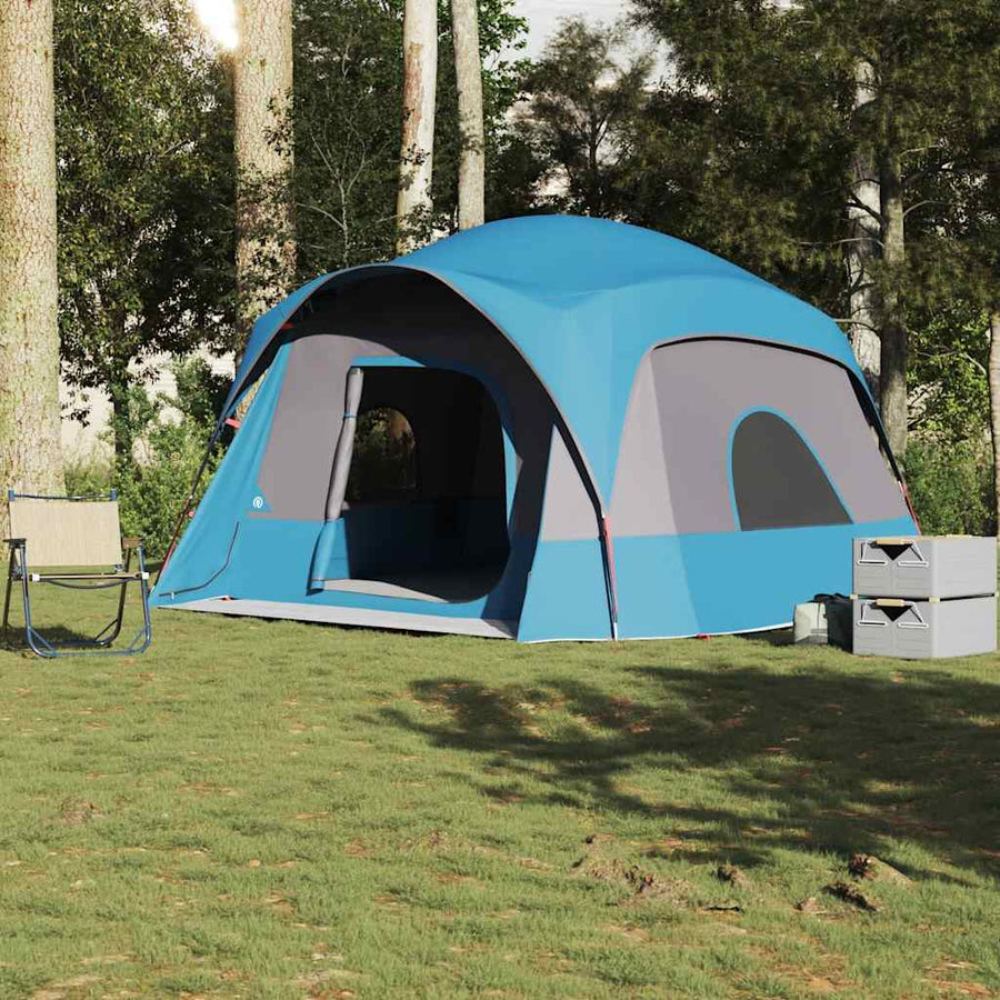 Family Tent Cabin 6-Person Waterproof Blue