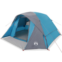 Family Tent Cabin 6-Person Waterproof Blue