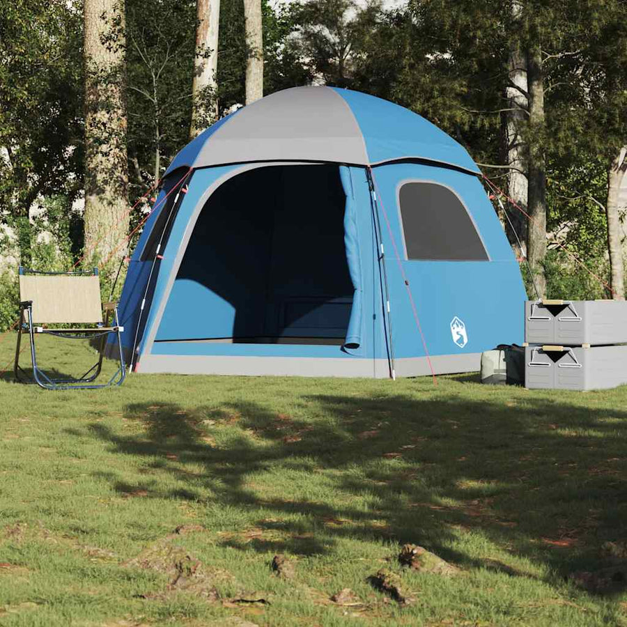 Family Tent Igloo 6-Person Waterproof Blue