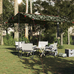 vidaXL Camping Tarp Camouflage 306x306 cm Waterproof 3