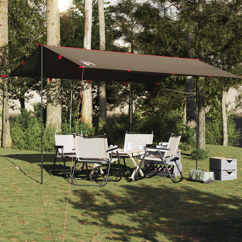 vidaXL Camping Tarp Brown 506x306 cm Waterproof 3
