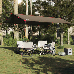 vidaXL Camping Tarp Brown 506x306 cm Waterproof 3