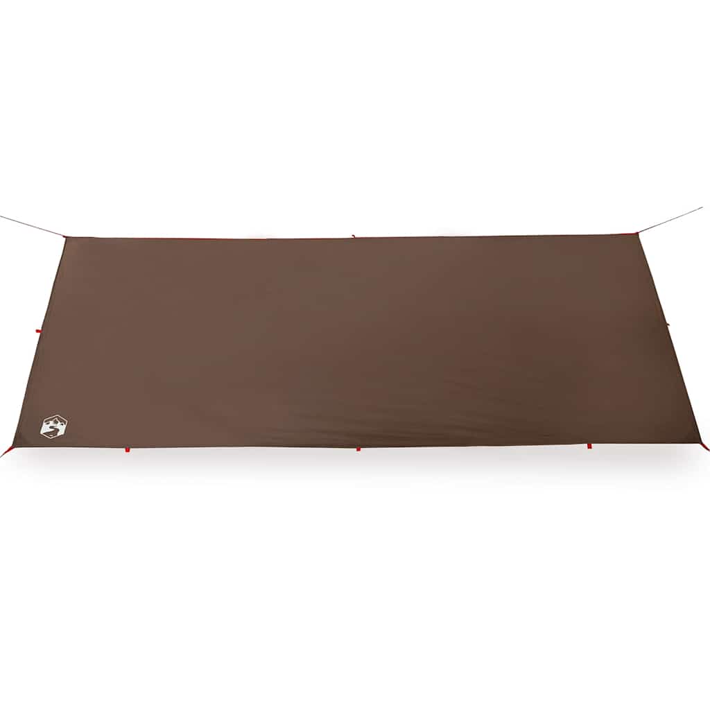 vidaXL Camping Tarp Brown 506x306 cm Waterproof 5