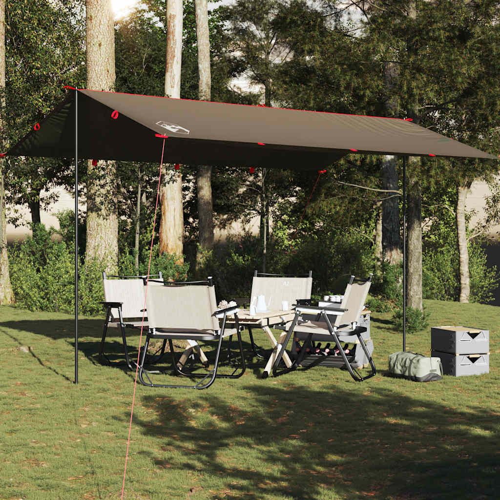 vidaXL Camping Tarp Brown 506x306 cm Waterproof 1