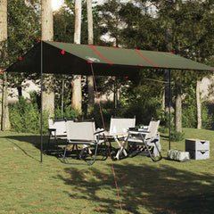 vidaXL Camping Tarp Olive Green 451x420 cm Waterproof 3