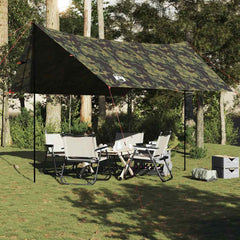 vidaXL Camping Tarp Camouflage 462x306x211 cm Waterproof 3