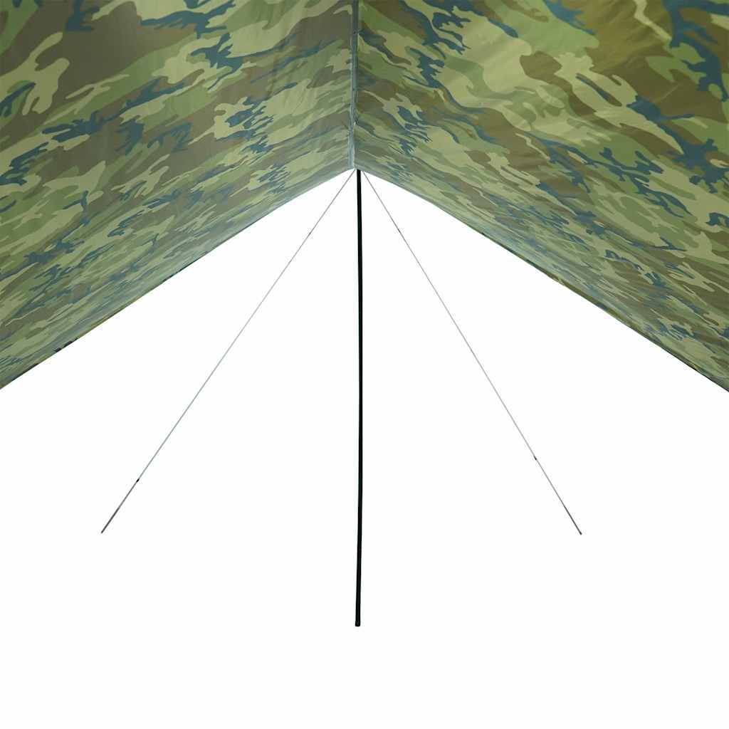 vidaXL Camping Tarp Camouflage 462x306x211 cm Waterproof 6