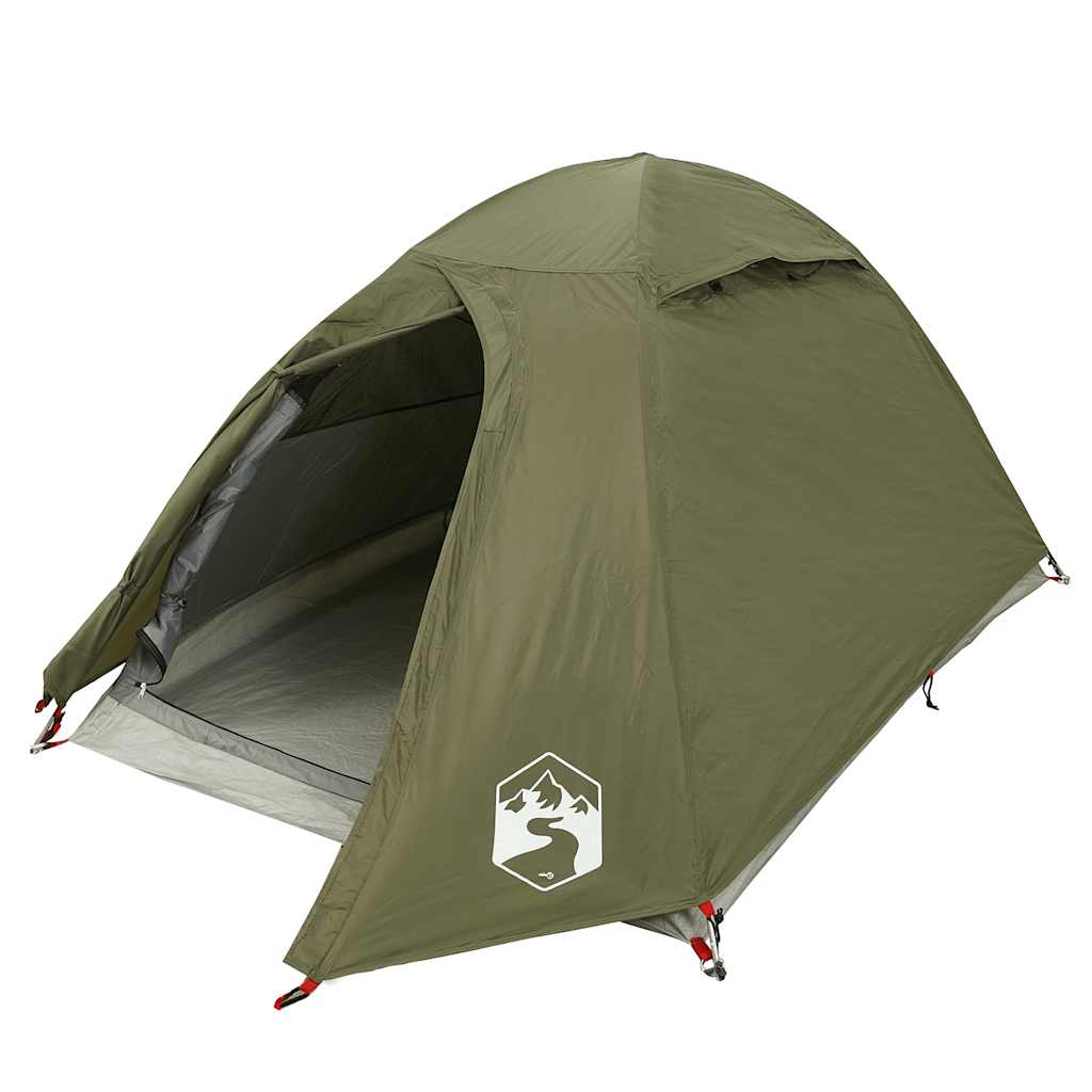 Camping Tent Dome Waterproof 2-person Olive green