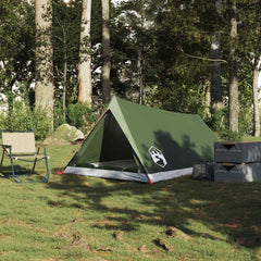 vidaXL Camping Tent 2-Person Olive Green Waterproof 3
