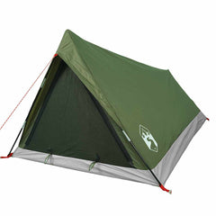vidaXL Camping Tent 2-Person Olive Green Waterproof 5