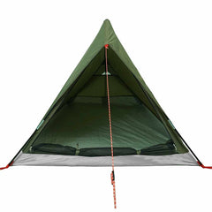 vidaXL Camping Tent 2-Person Olive Green Waterproof 6