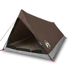 vidaXL Camping Tent 2-Person Brown Waterproof 2