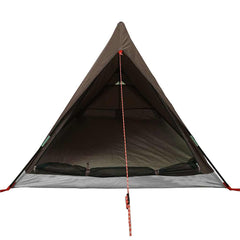 vidaXL Camping Tent 2-Person Brown Waterproof 6