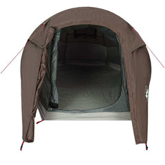 vidaXL Camping Tent Tunnel 3-Person Brown Waterproof 6