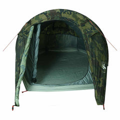 vidaXL Camping Tent Tunnel 3-Person Camouflage Waterproof 6