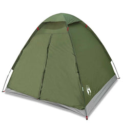 vidaXL Camping Tent Dome 2-Person Olive Green Waterproof 2