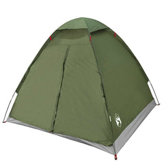 vidaXL Camping Tent Dome 2-Person Olive Green Waterproof 5