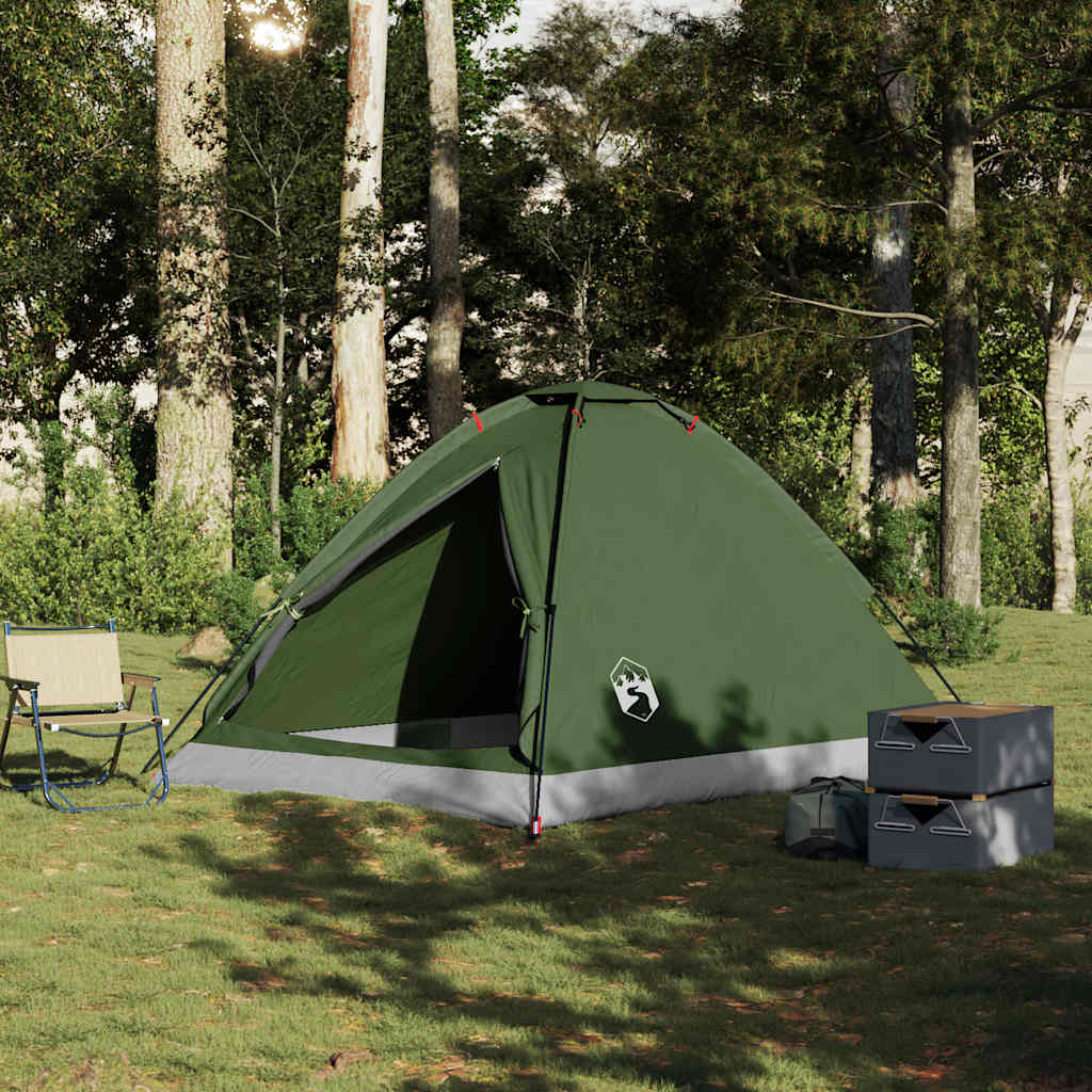 Camping Tent Dome Waterproof Olive green 4-person