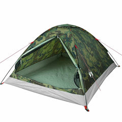 vidaXL Camping Tent Dome 4-Person Camouflage Waterproof 4