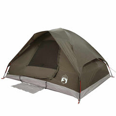 vidaXL Camping Tent Dome 2-Person Brown Waterproof 6