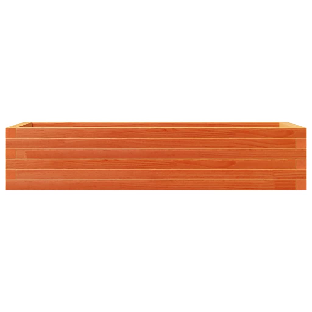 vidaXL Garden Planter Wax Brown 110x40x23 cm Solid Wood Pine 5