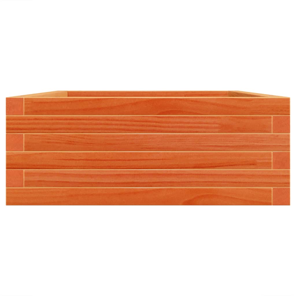 vidaXL Garden Planter Wax Brown 90x60x23 cm Solid Wood Pine 6