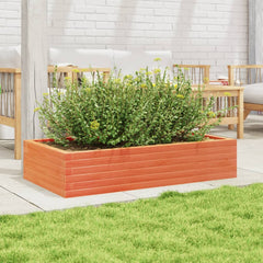 vidaXL Garden Planter Wax Brown 110x60x23 cm Solid Wood Pine 3