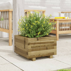 vidaXL Garden Planter 40x40x26.5 cm Impregnated Wood Pine 3