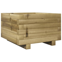 Garden Planter 40x40x26.5 cm Impregnated Wood Pine with Legs Natural Impregnated 40 cm 40 cm
