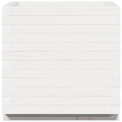 vidaXL Garden Planter White 50x50x49.5 cm Solid Wood Pine 6