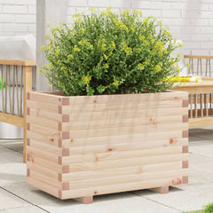 Garden Planter 70x40x49.5 cm Solid Wood Pine with Legs Natural pine 70 cm