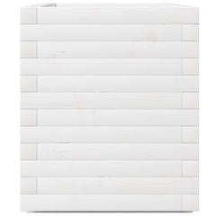 vidaXL Garden Planter White 70x40x49.5 cm Solid Wood Pine 6