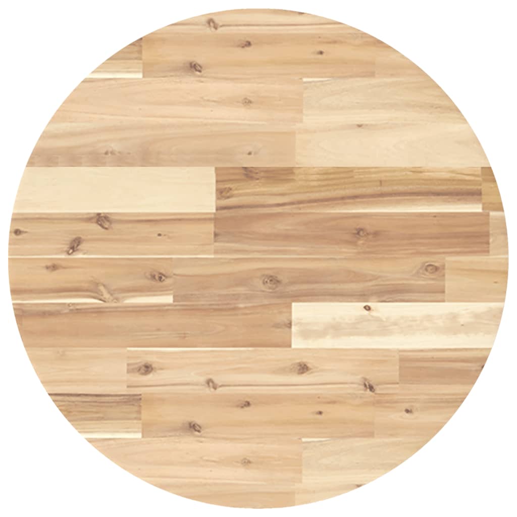 vidaXL Table Top Round Ø60x4 cm Solid Wood Acacia 2