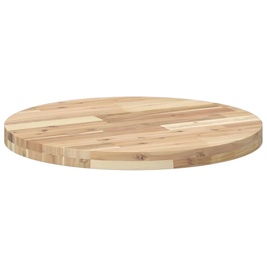 vidaXL Table Top Round Ø60x4 cm Solid Wood Acacia 5