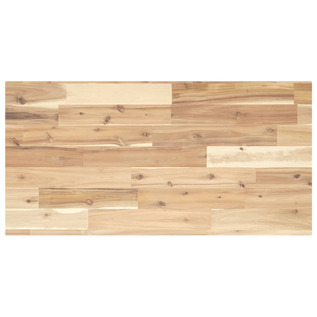 vidaXL Table Top 100x40x2 cm Rectangular Solid Wood Acacia 2