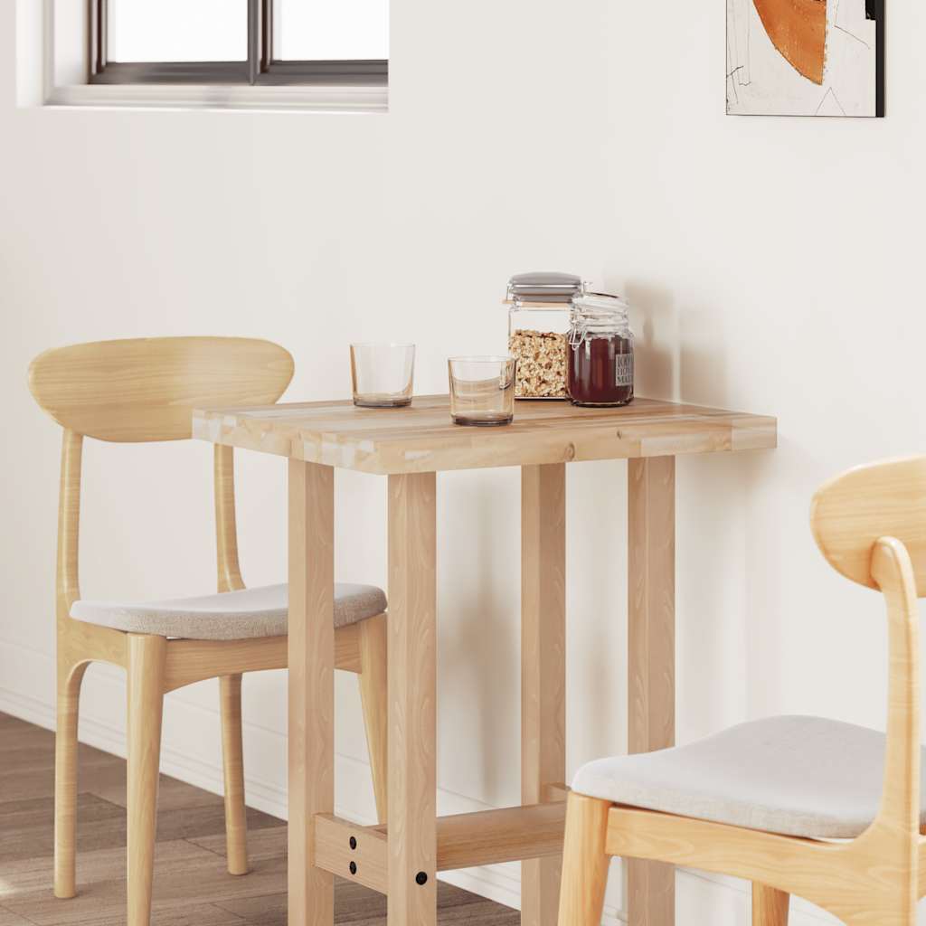 vidaXL Table Top Rectangular 80x50x4 cm Solid Wood Acacia 4