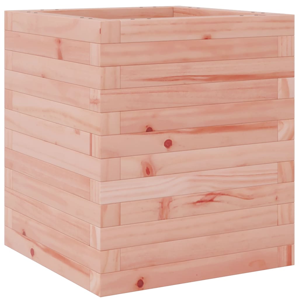 Garden Planter Solid Wood Douglas Stackable Natural Douglas 40 cm 46 cm 40 cm