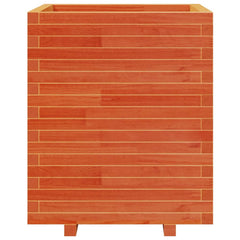 Garden Planter 50x50x72.5 cm Solid Wood Pine Stackable Wax Brown 60 cm 60 cm