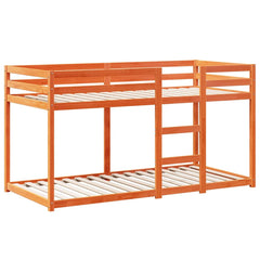 Bunk Bed without Mattress Solid Wood Pine Wax brown 90 x 200 cm
