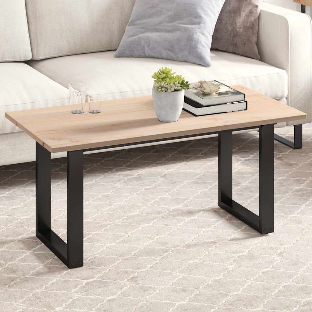 vidaXL Table Top 100x50x1.7 cm Rectangular Solid Wood Pine 1